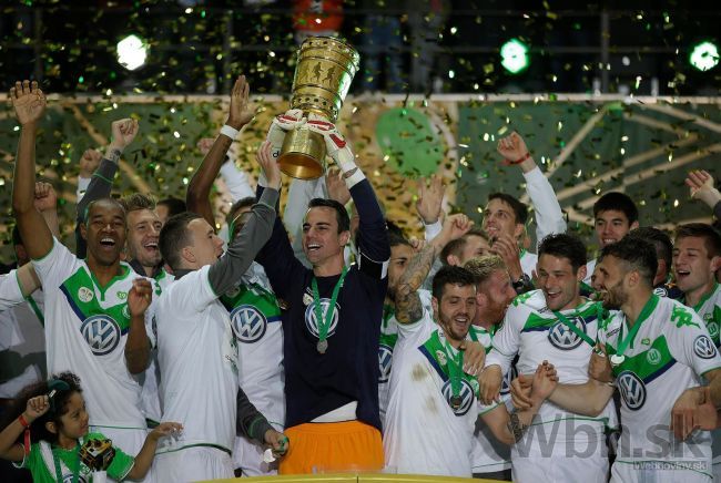 Wolfsburg vyhral Nemecký pohár, Klopp sa lúčil bez trofeje