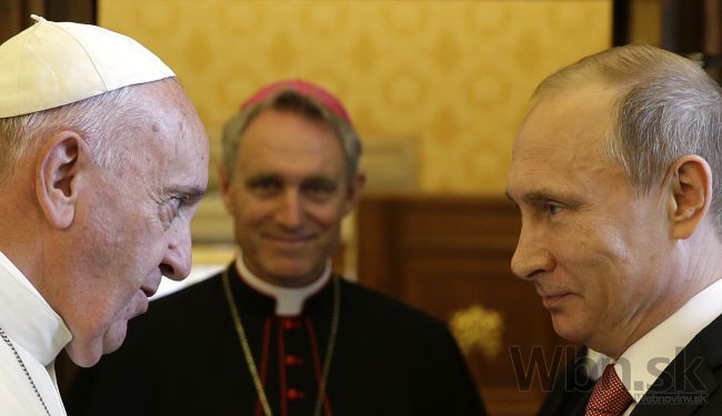 Pápež prijal Putina, vyzval ho na snahu o mier na Ukrajine