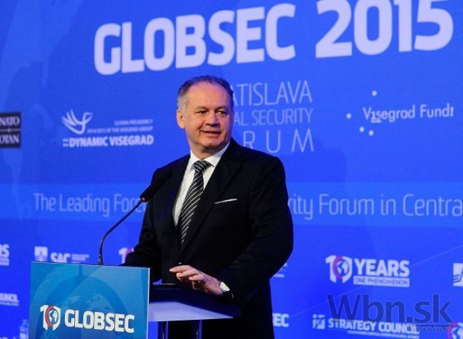 Kiska na GLOBSEC-u nešetril Rusko, hovoril aj o utečencoch