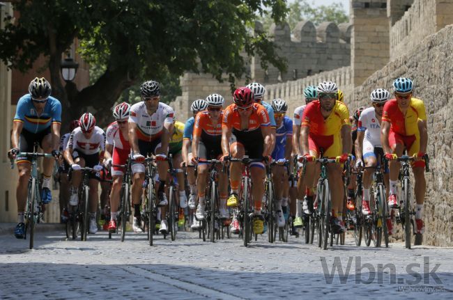 Cyklista Sanchéz triumfoval v Baku, Slovákom sa nedarilo