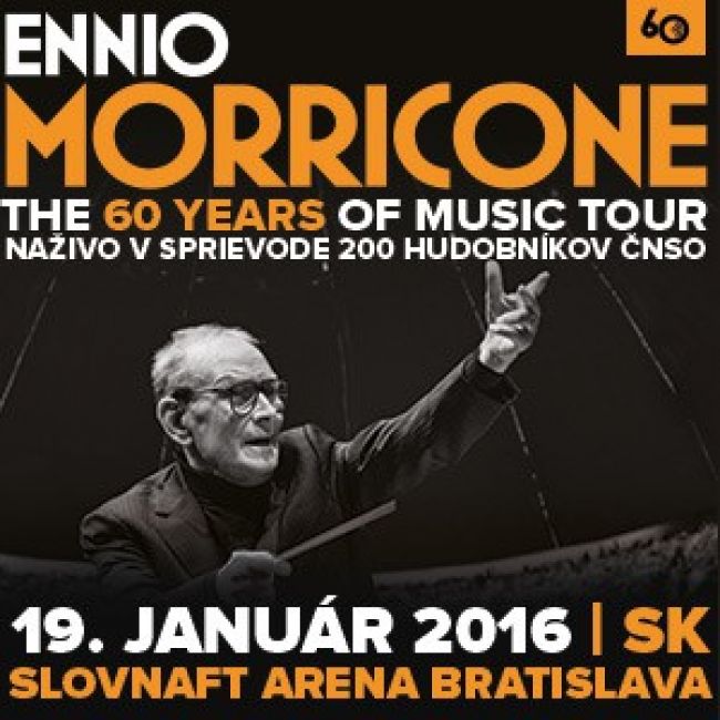 Ennio Morricone sa v roku 2016 vráti do Prahy i Bratislavy