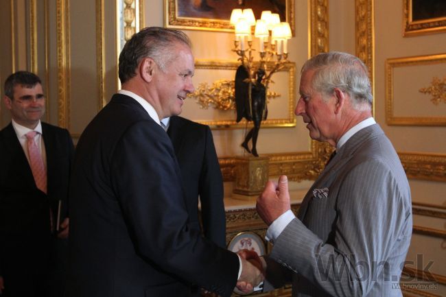 Kiska sa stretol s princom z Walesu, pozval ho na Slovensko