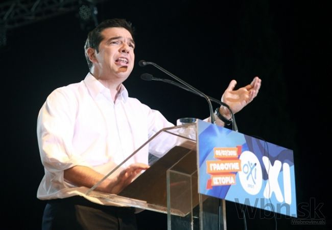 Video: Tsipras vyzval na 'nie' ultimátam, počúvali ho davy