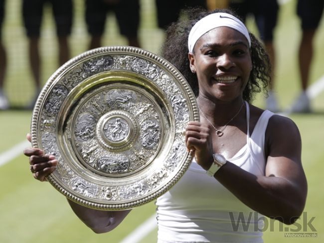 Serena nestratila vo finále Wimbledonu set, teší sa z titulu