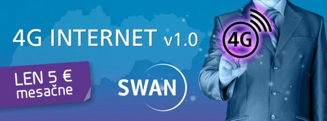 SWAN predlžuje predaj služby 4G INTERNET v1.0 do konca roka 2016