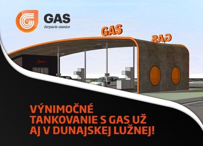 V Dunajskej Lužnej sa otvára nová čerpacia stanica GAS