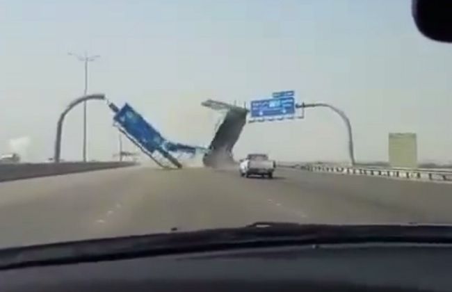 Video: Kamión narazil na diaľnici do značky