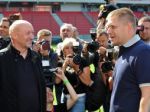 Premiér Fico si pozrel nový štadión v najfutbalovejšom meste