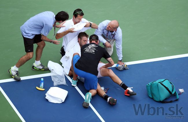 Video: Sock nedohral zápas na US Open, skolaboval na kurte