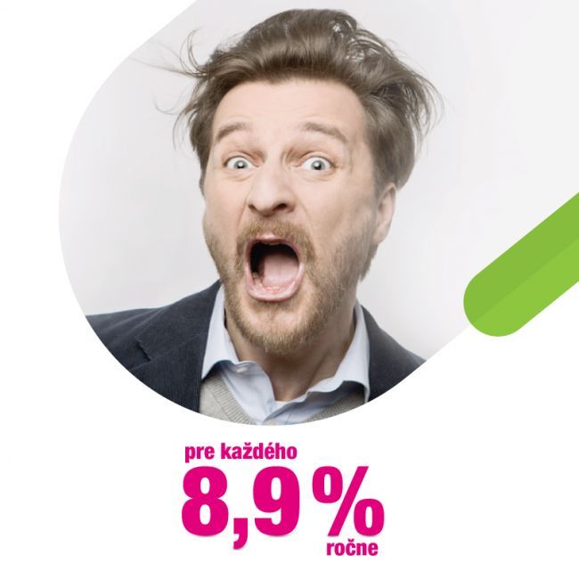 Jasná ponuka -  úrok 8,9% pre každého