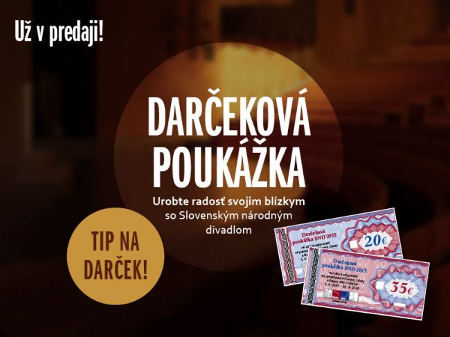 Darčeková poukážka SND: Už v predaji!