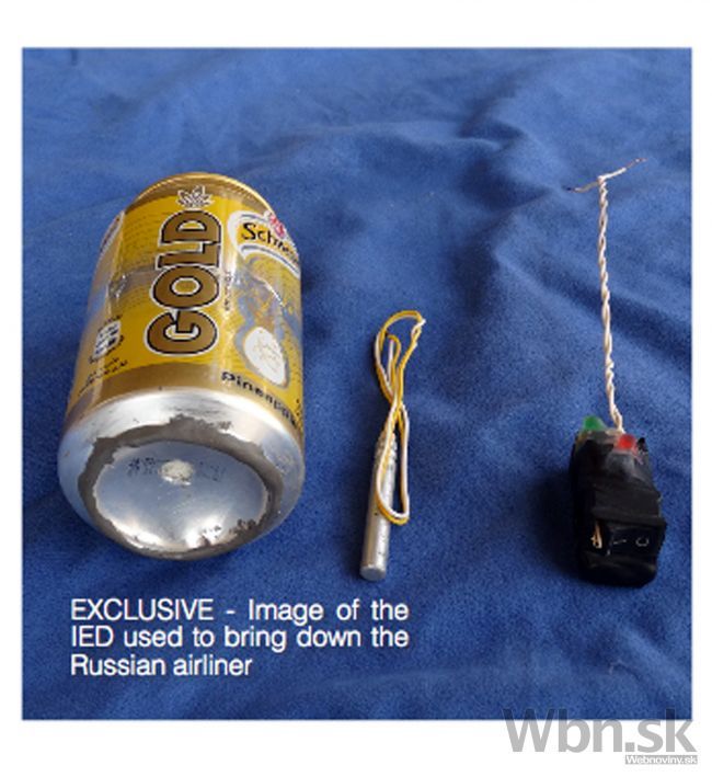 Islamisti zverejnili fotku údajnej bomby v ruskom lietadle