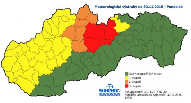 VÝSTRAHA: Na horách fúka mimoriadne silný vietor