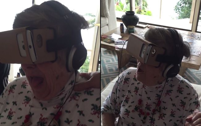 Video: Babka skúša virtuálnu realitu