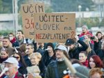 Nespokojní učitelia organizujú na pondelok v Bratislave demonštráciu