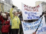 Na protest v Košiciach prišlo do 500 štrajkujúcich učiteľov