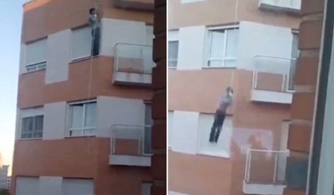 Video: Muž sa chcel dostať do bytu, pád neprežil