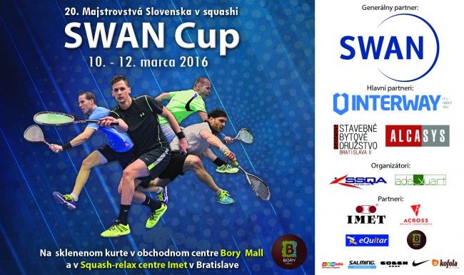 20. Majstrovstvá Slovenska v squashi 2016 vyvrcholia už tento týždeň