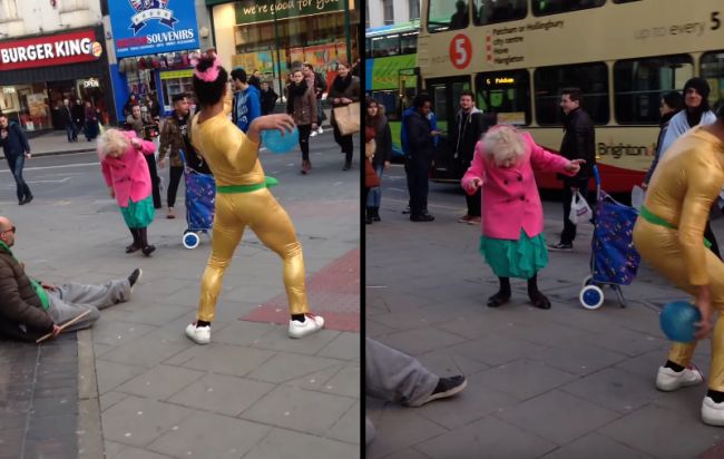 Video: Babka to roztočila s tanečníkmi na ulici