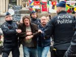 Polícia v Bruseli zadržala 34 ľudí pre porušenie zákazu zhromaždení