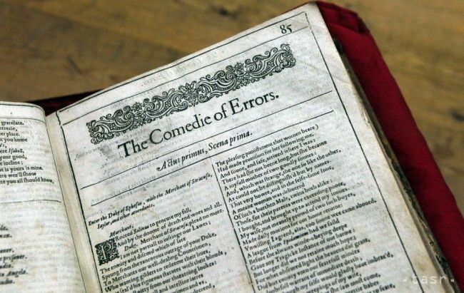 Našli Shakesperove súborné dielo vo vydaní spred takmer 400 rokov