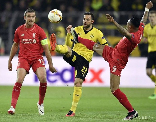 Liverpool bez Škrtela remizoval v Dortmunde, Sparta prehrala 1:2