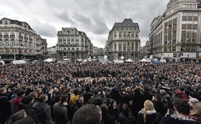 Proti teroru a nenávisti pochodujú v Bruseli tisíce ľudí