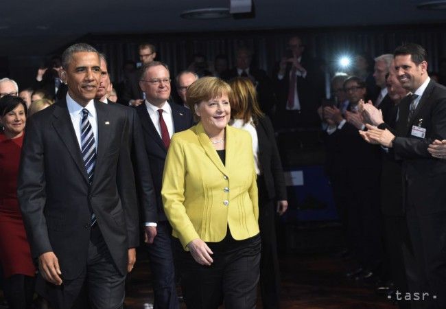 Obama dorazil na Hannoverský veľtrh, ktorý si prezrie s Merkelovou