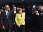 Obama dorazil na Hannoverský veľtrh, ktorý si prezrie s Merkelovou