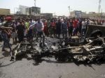 Dva samovražedné útoky v Abú Ghrajbe; päť zabitých policajtov