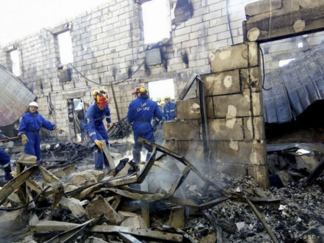 FOTO: Pri požiari v domove dôchodcov na Ukrajine zahynulo 17 ľudí