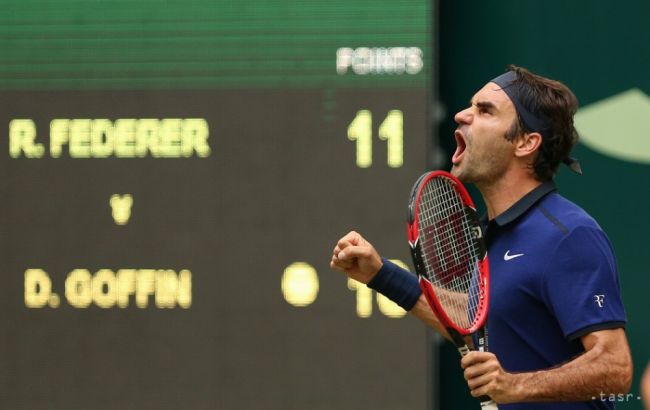 Federer vyradil Goffina, v semifinále v Halle ho čaká Zverev