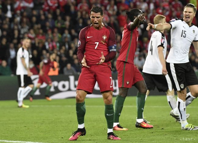Portugalsko remizovalo s Rakúskom, trápenie Ronalda pokračuje
