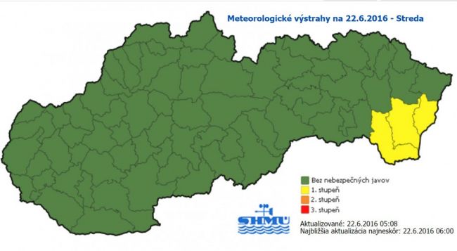 VÝSTRAHA: Niektoré okresy dnes zasiahnu vysoké teploty