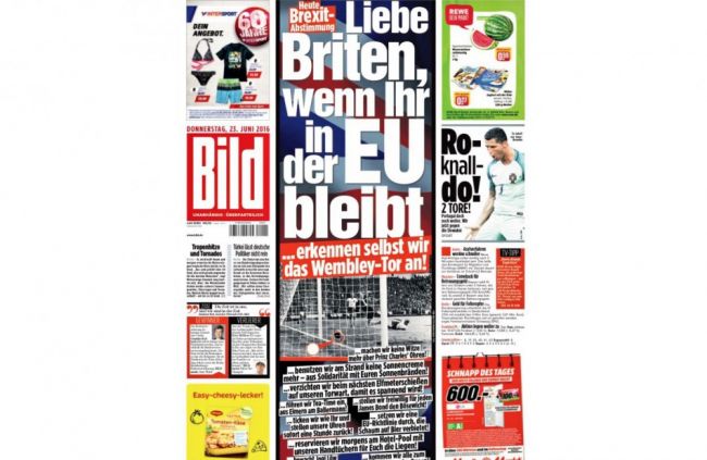 Nemecký denník Bild: Ak Briti odmietnu brexit, uznáme gól z roku 1966