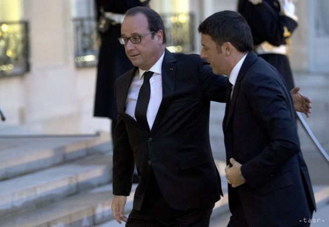 Hollande a Renzi sa v sobotu stretnú na neformálnej večeri v Paríži