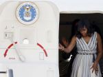 Michelle Obamová v sprievode dcér pricestovala do Španielska