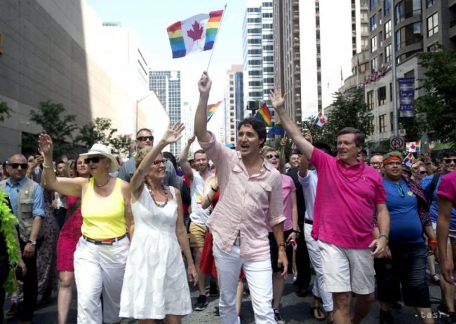 Trudeau sa ako prvý kanadský premiér zúčastnil na sprievode gay pride