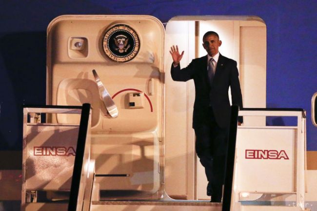 Obama pristál v Španielsku za účelom skrátenej návštevy