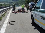 FOTO: Pri nehode autobusu na R1 zomrel dôchodca z Bratislavy