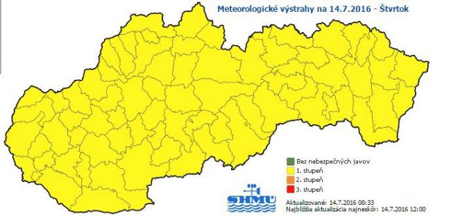 Meteorológovia varujú pred búrkami aj povodňou