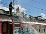 V Borši prerušili na hodinu dopravu pre zadymenie osobného vlaku