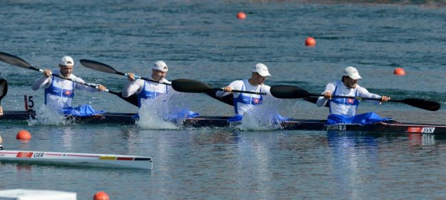 Slovenský štvorkajak získal zlato v K4 na 500 m