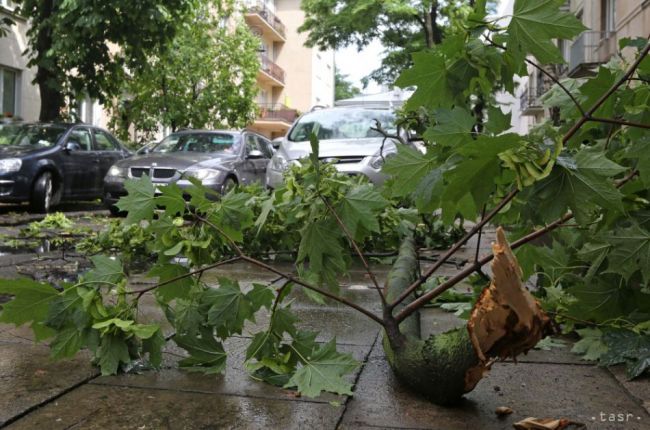 V Bratislavskom kraji zničili popadané stromy motorové vozidlá