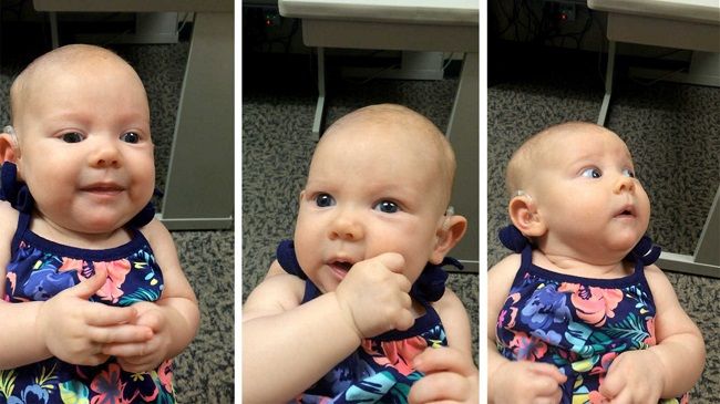 Video: Bábätko prvýkrát počuje mamu