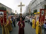 Ulicami Kyjeva prechádza kontroverzná náboženská procesia