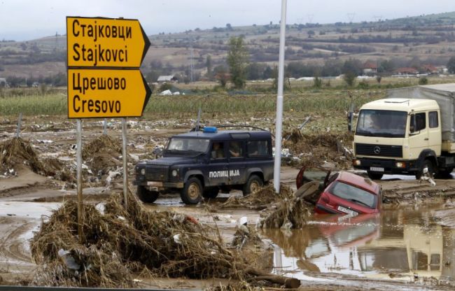 EÚ pomôže Macedónsku po povodniach cez mechanizmus civilnej ochrany