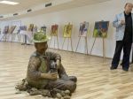 Na ministerstve obrany vystavili diela hendikepovaných umelcov