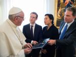 Pápež sa stretol so zakladateľom Facebooku M. Zuckerbergom