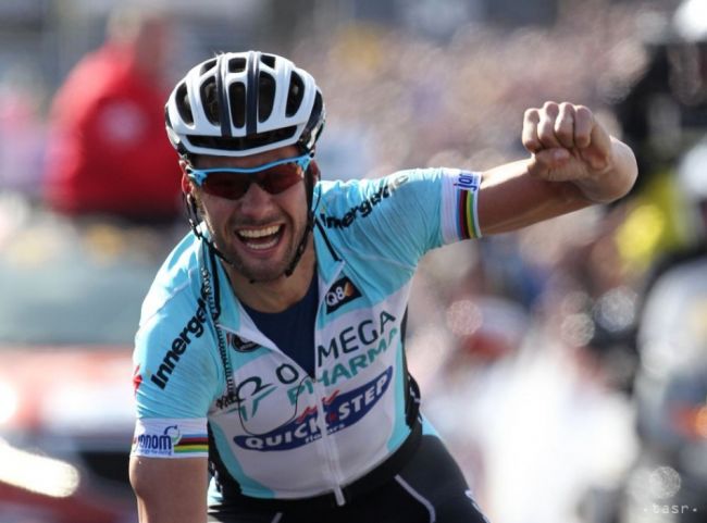 Boonen mal na Eneco Tour nepríjemný pád, skončil v nemocnici